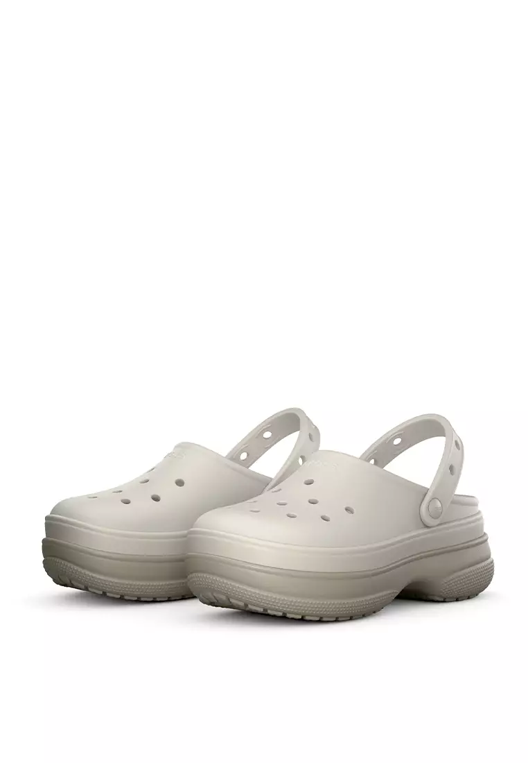 Crocs Unisex Classic Stacked Clog - Chalk