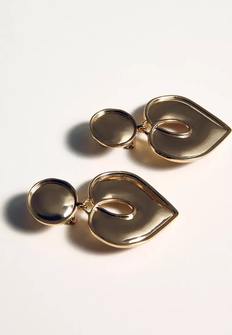 Textured Heart Earrings