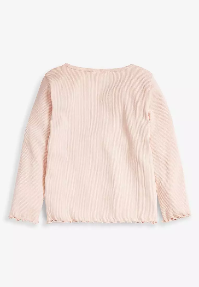 Cotton Rich Long Sleeve Rib T-Shirt