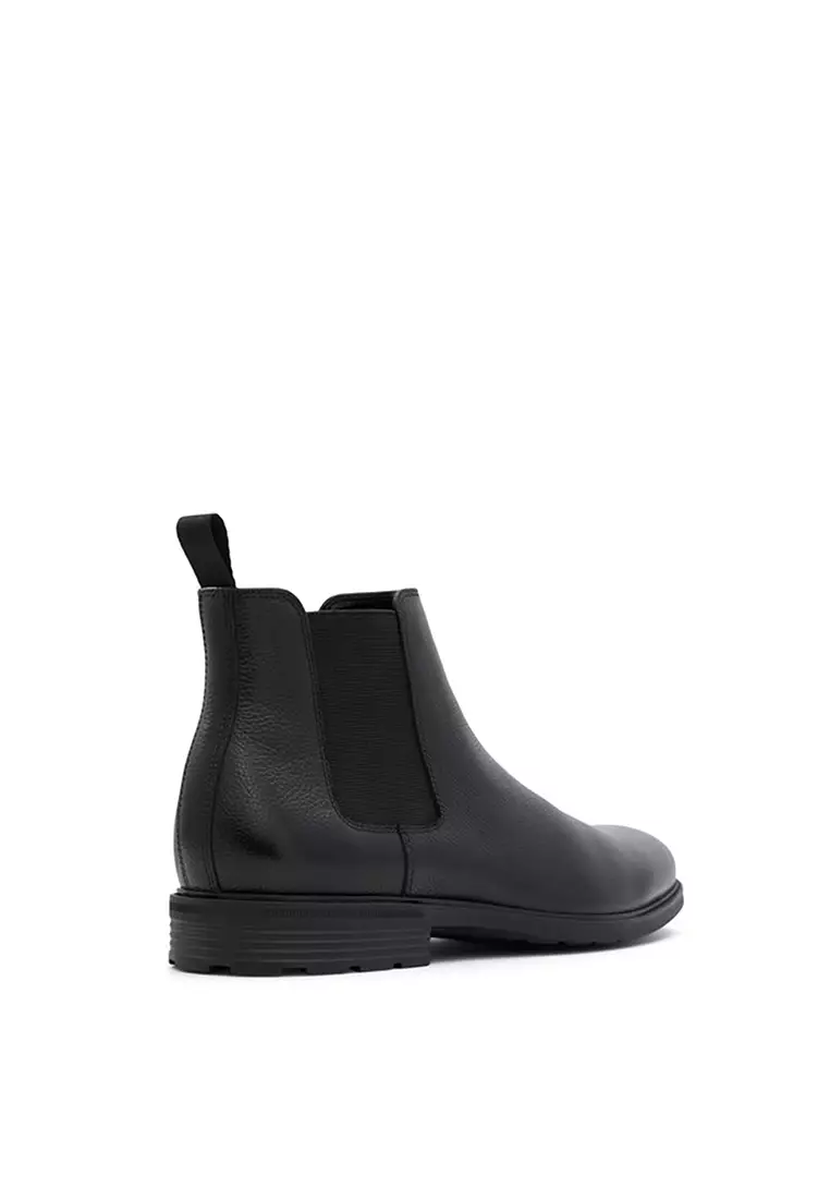 Aldo black shop leather chelsea boots