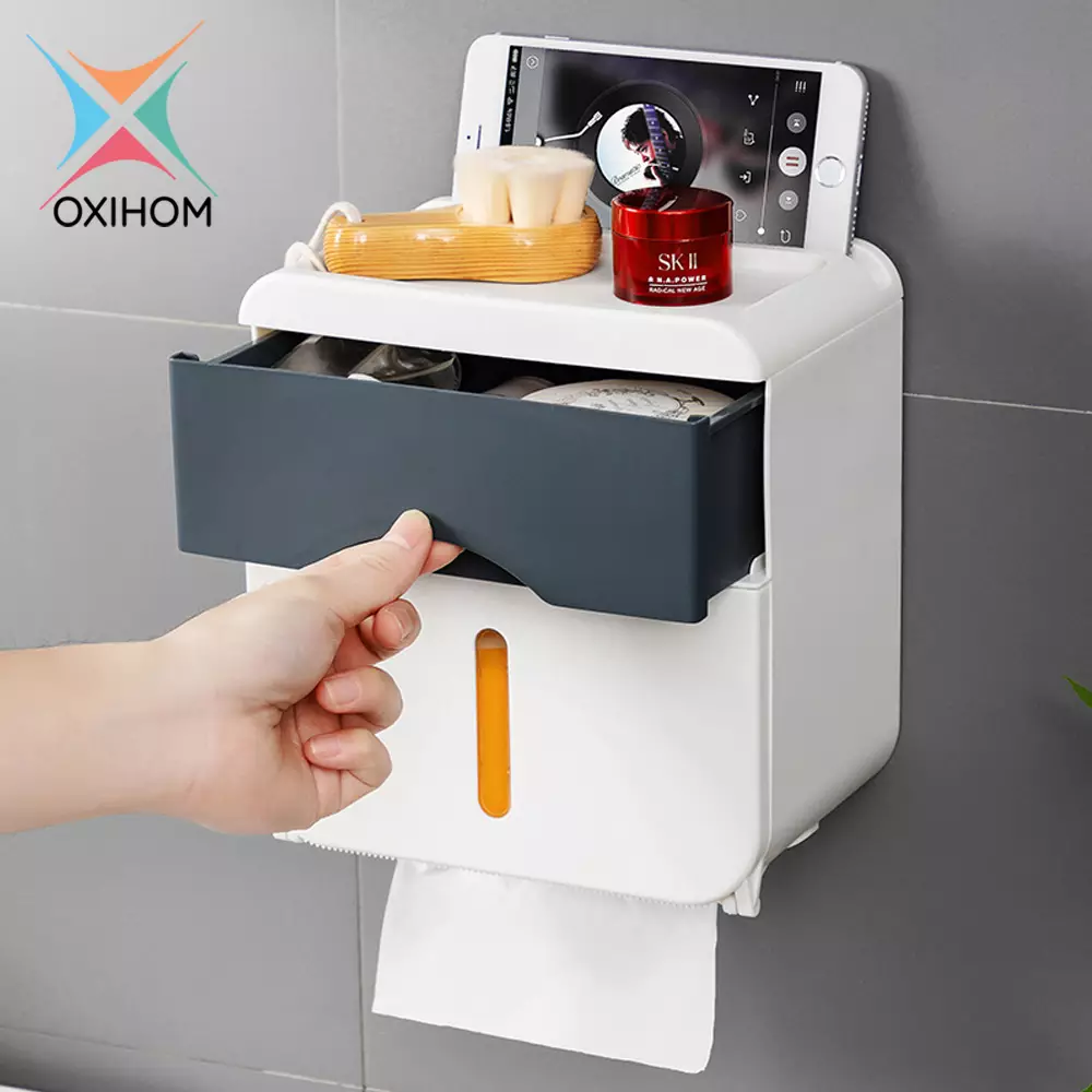 Jual Oxihom Oxihom B Kotak Tempat Tisu Laci Plastik Tissue Storage