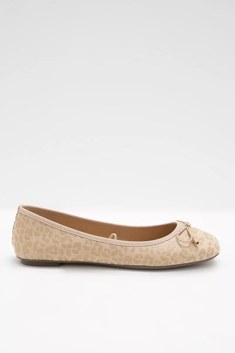Sofia Micca Ballerina Flat Beige