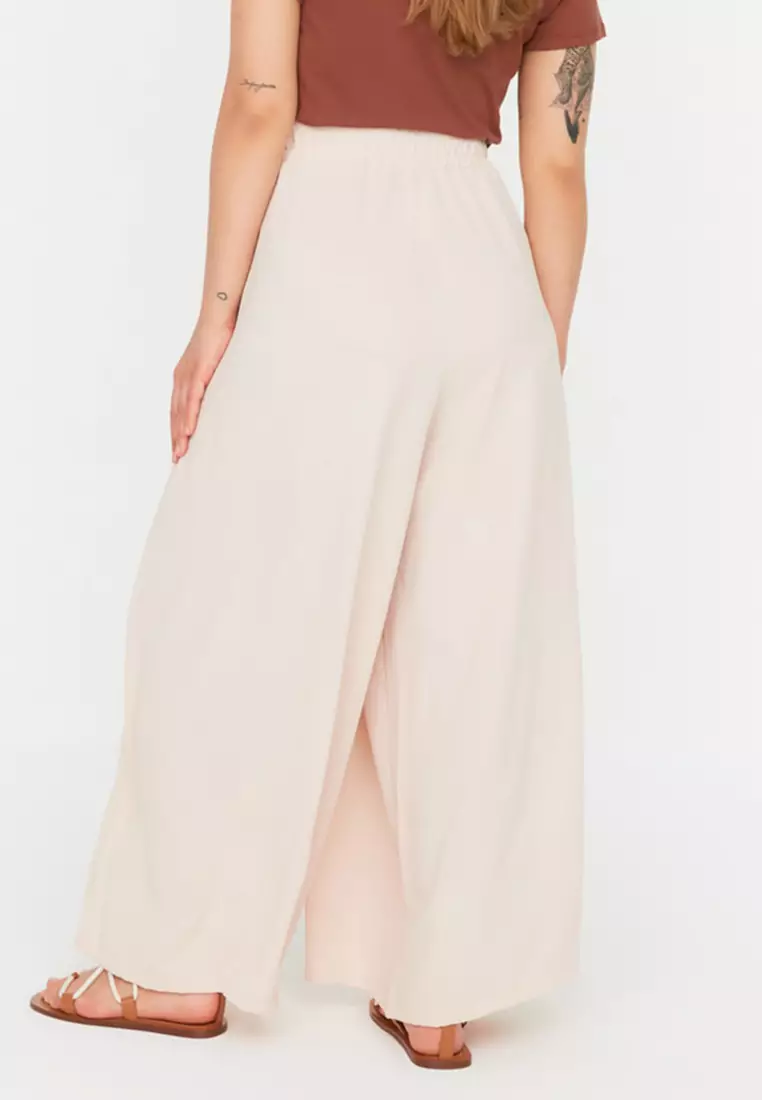 Plus Size Wide Leg Trousers