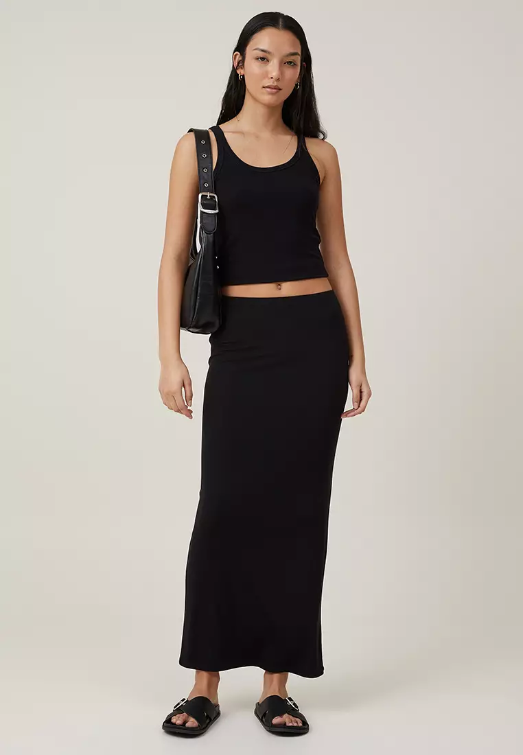 Buy Cotton On Staple Rib Maxi Skirt 2024 Online ZALORA Philippines