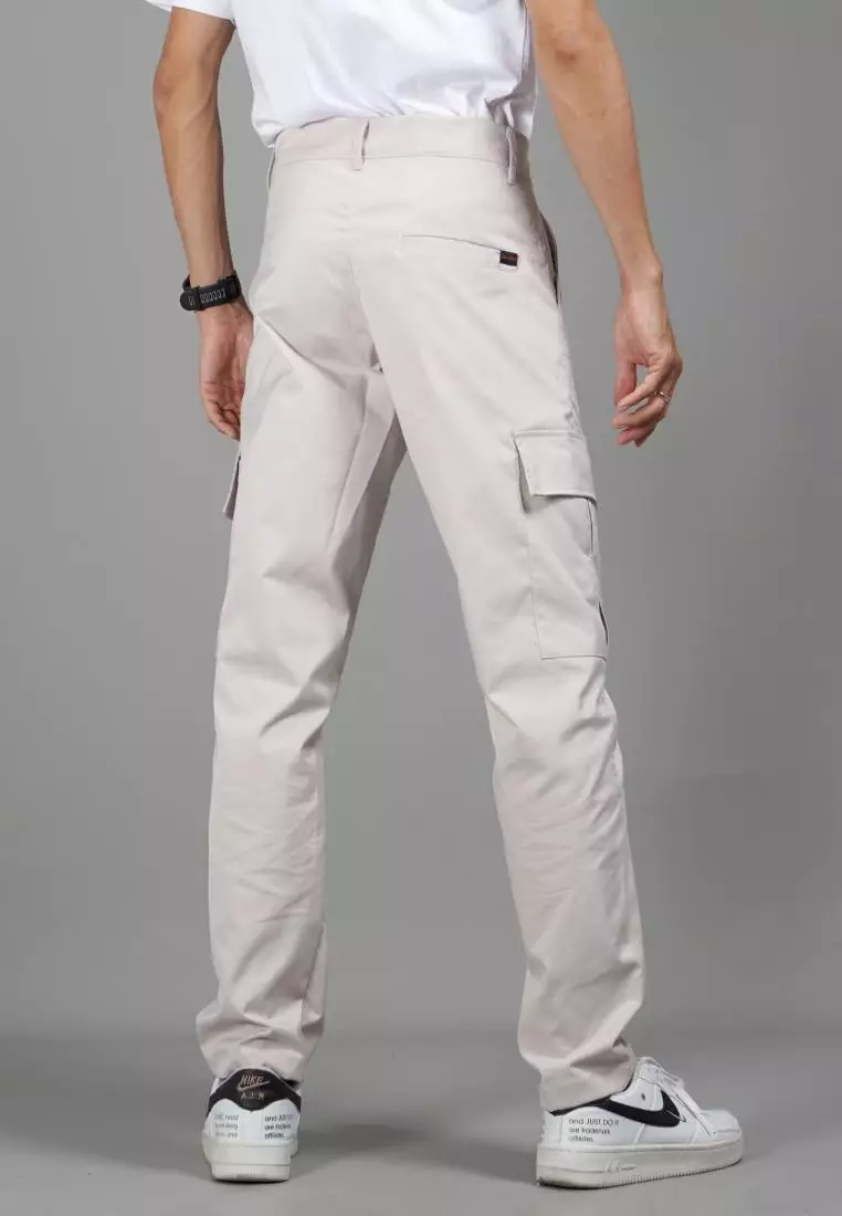  RAYMOND Celana Taktikal Celana Kargo Pria Cargo Pants Pria - Krem