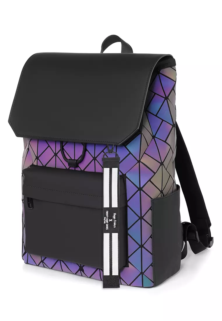 Texture Faux Leather Backpack HA2260