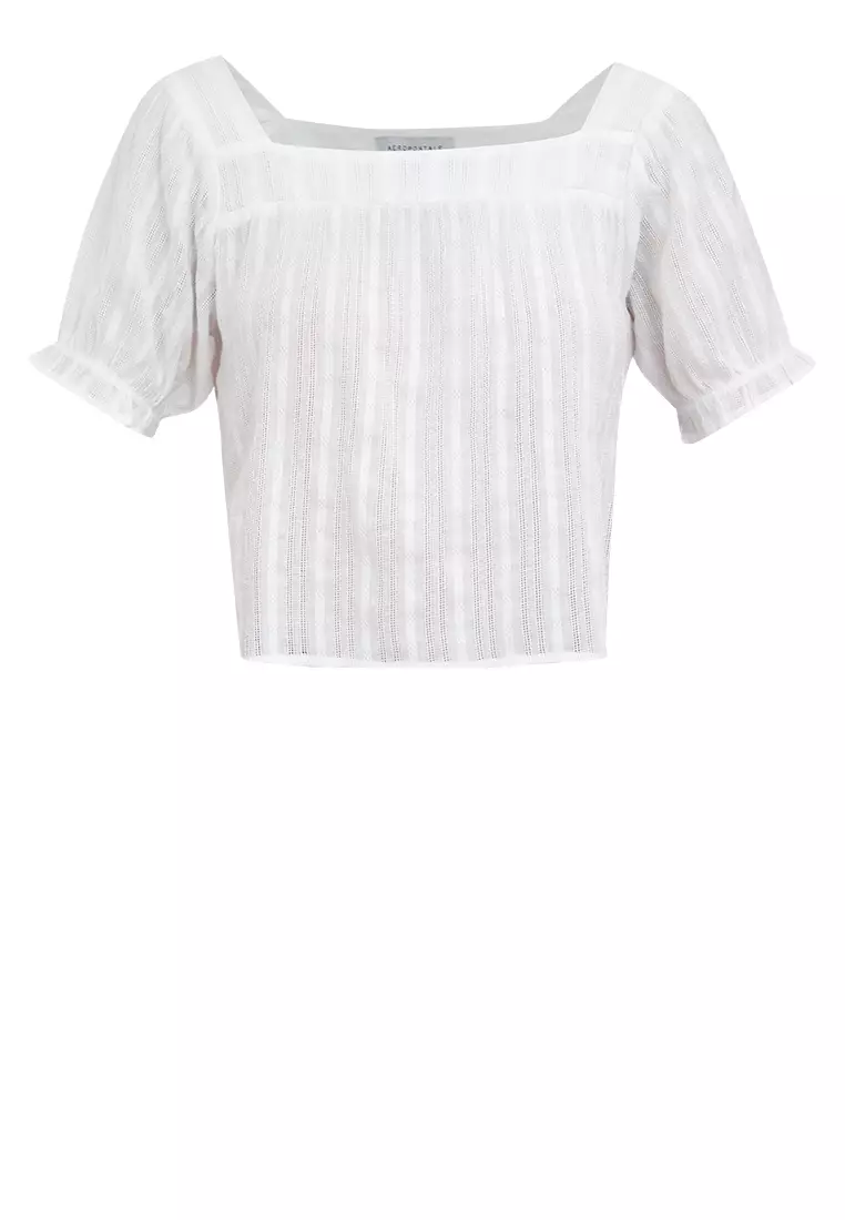 Ladies Neck Puff Sleeve Top