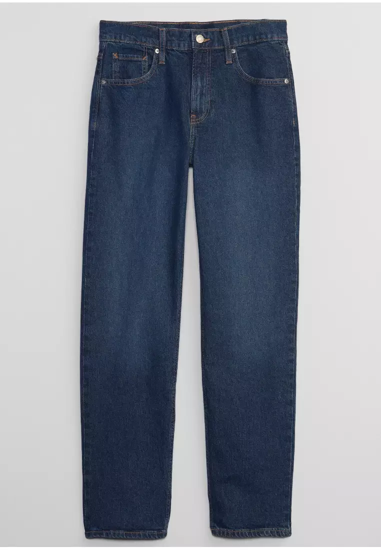 Mid Rise '90s Loose Jeans With Washwell