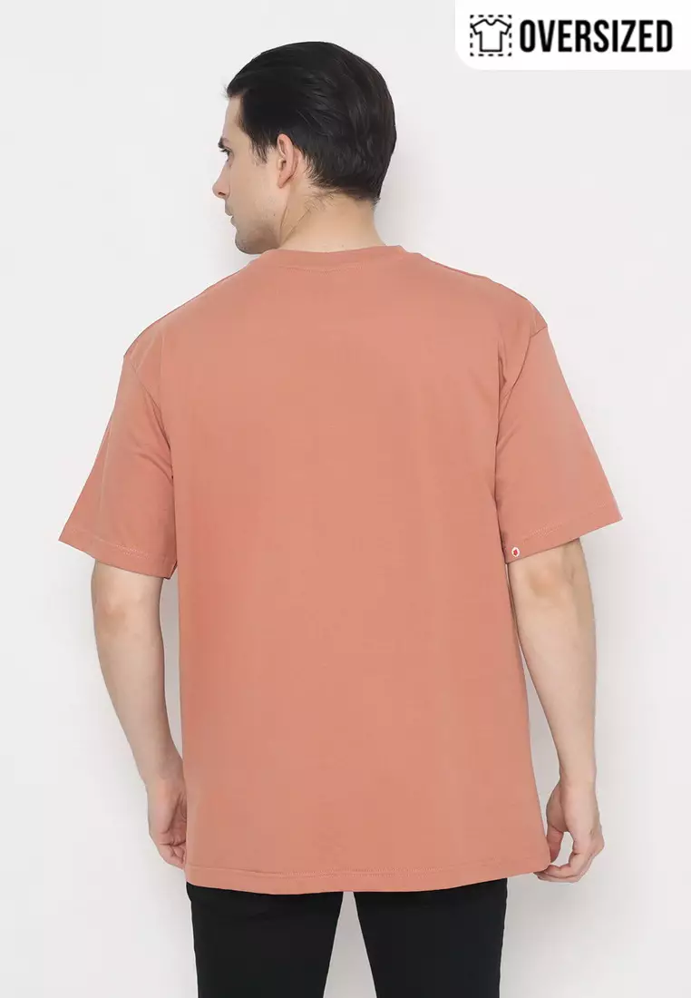 NX T-Shirt Cotton Combed Tebal Oversized Pria 2079370421