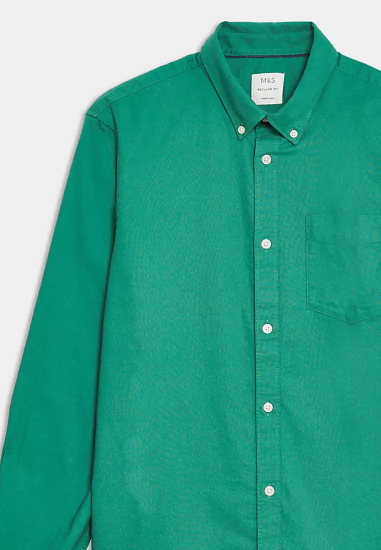 Easy Iron Pure Cotton Oxford Shirt