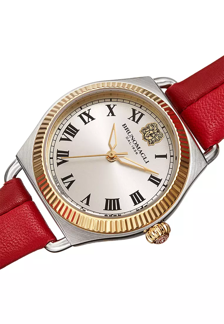Bruno Magli Lucia 27.191341.SR Jam Tangan Wanita Swiss Analog