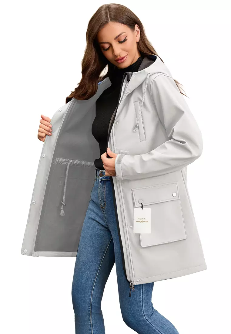 Waterproof Hood Trench Coat AD-M25F598