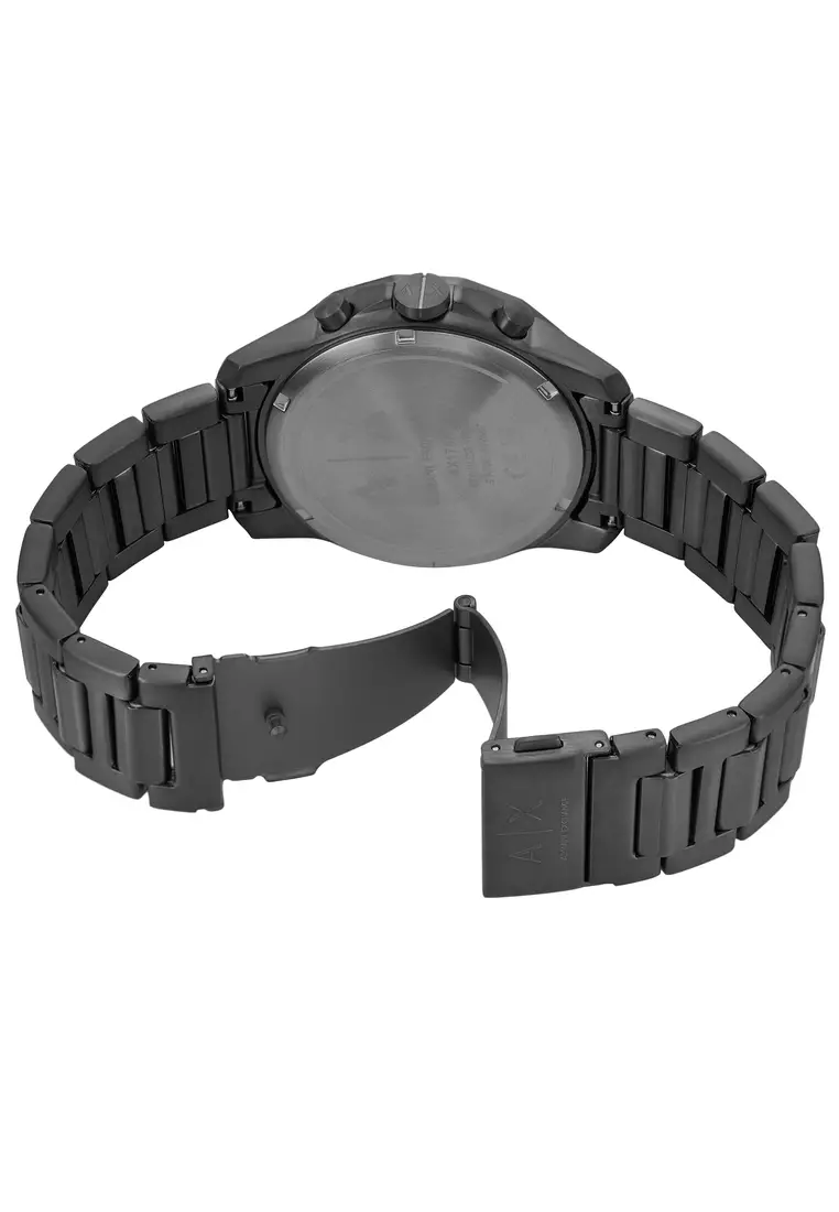 Armani Exchange Men's Chronograph Watch ( AX1765 ) - Quartz, Gun-Metal Case, Round Dial, 22 MM Gun-Metal Stainless Steel Band