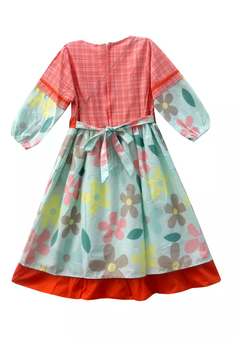 Two Mix Baju Muslim Anak - Gamis Anak Perempuan - Pakaian Muslim anak perempuan 4030