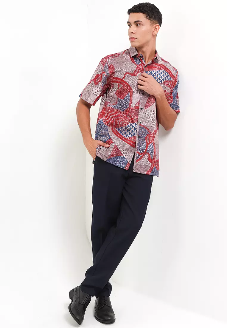 Hem Body Fit Batik Tumpuk