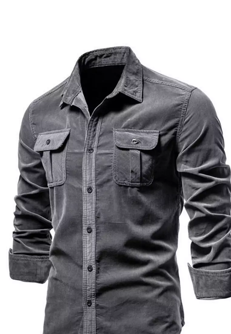 Slim-fit Corduroy Shirt AX19028