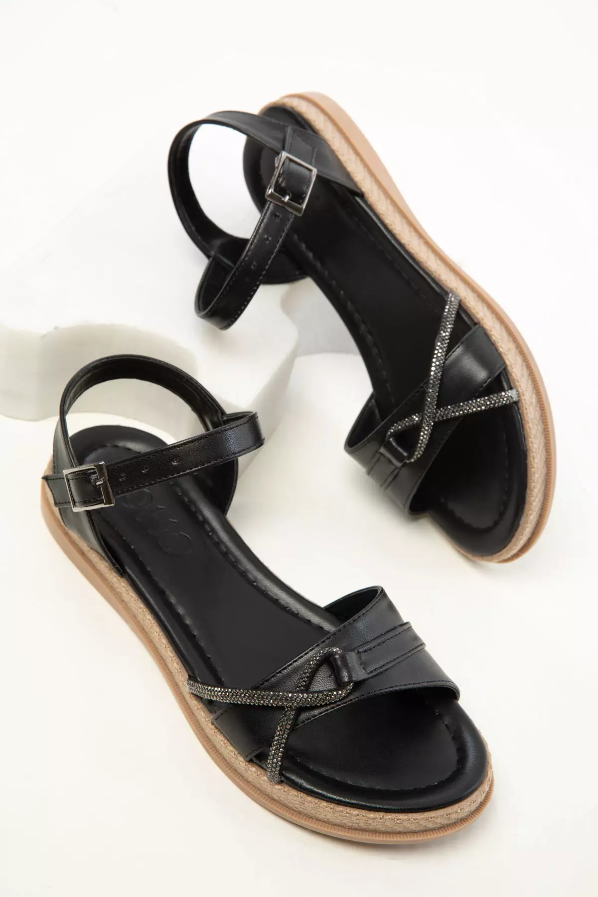 Black Women's Sandals 20393