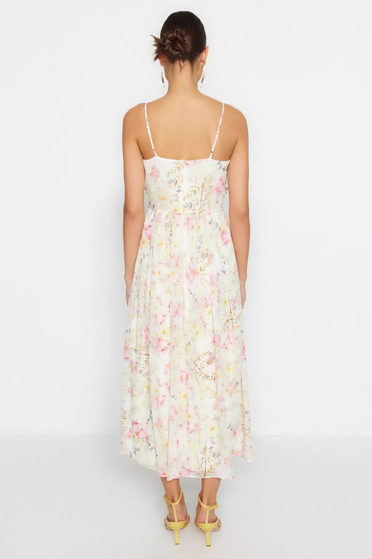 Frill Detailed Midi Dress