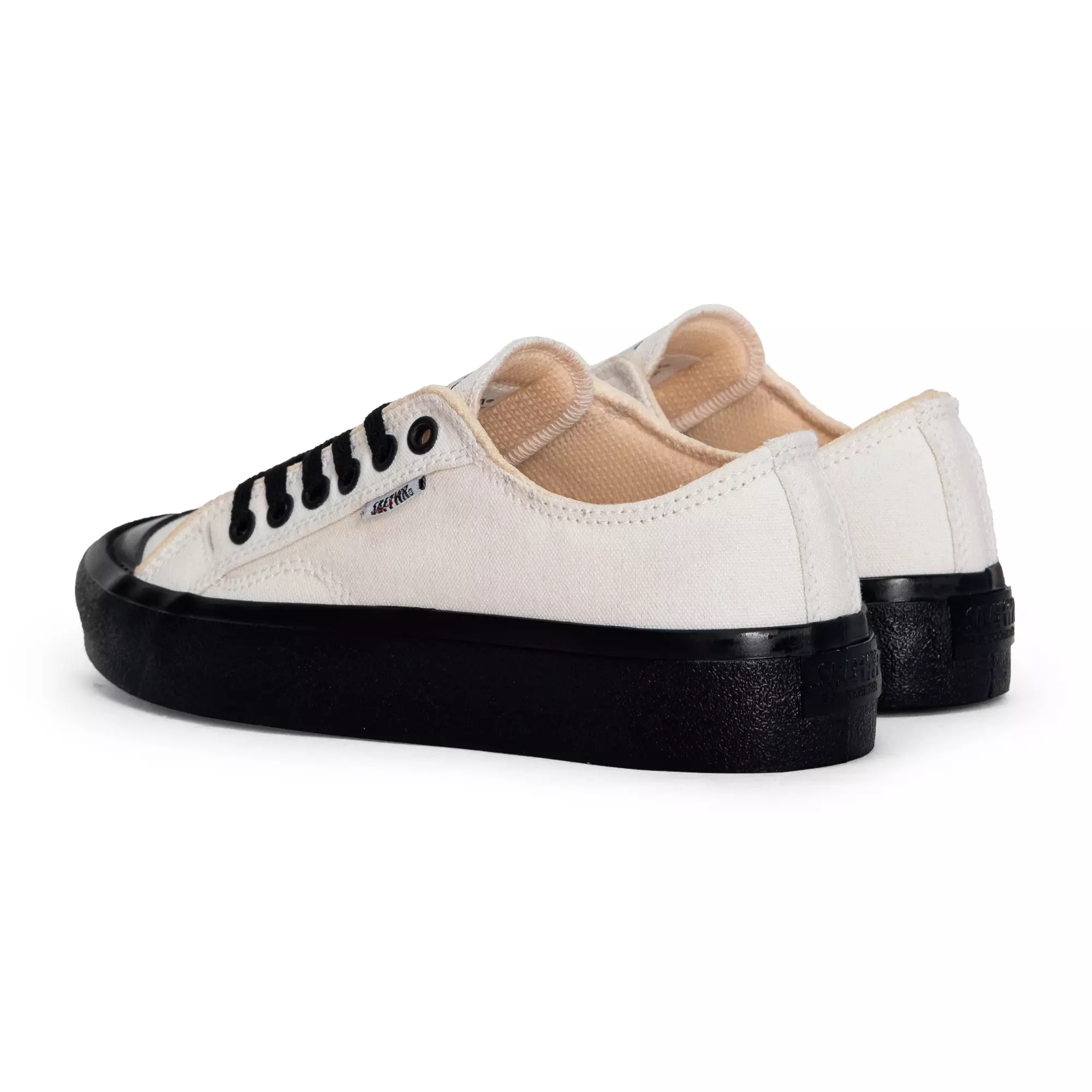 SABA Basic Off White Black - Sepatu Sneakers Casual Pria Wanita