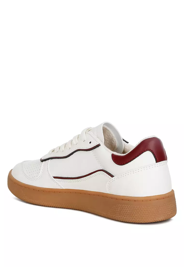 Sepatu Kets Putih & Merah untuk Sehari-hari