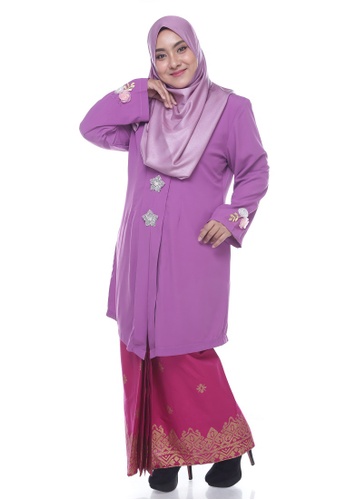 Buy Nayli Plus Size Purple Kebaya Labuh from Nayli in Pink and Purple only 249