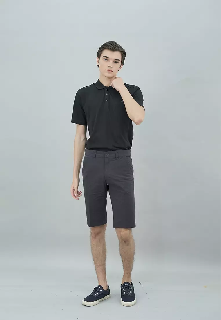 LGS - Celana Chinos Pendek Pria Abu-Abu CSS.343.S054.002.C