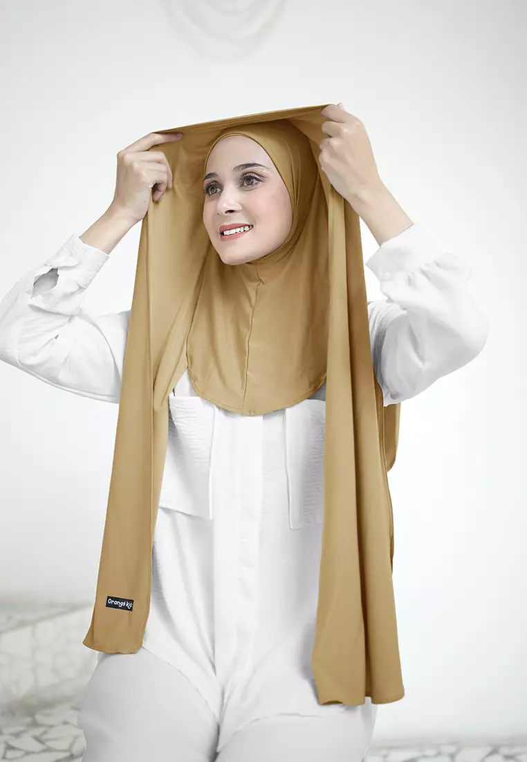 Cotton Bee - Pashmina Instan Freeya Curve Leher Jersey 