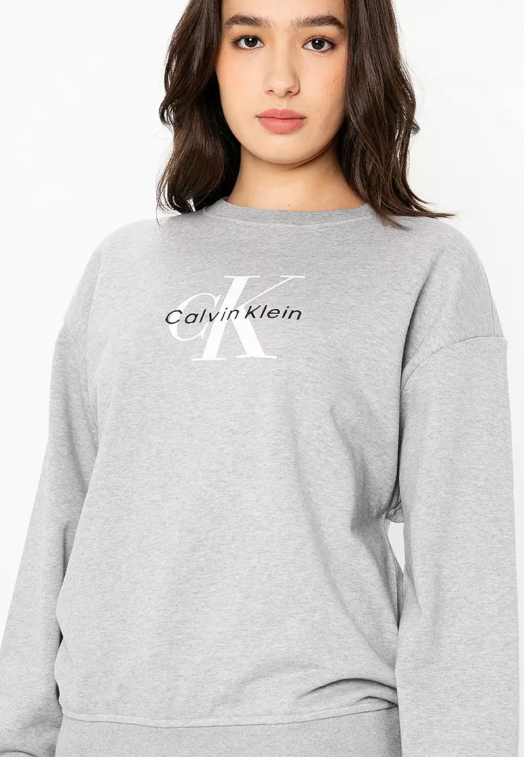 Monologo French Terry Relaxed Crew Sweatshirt - Calvin Klein Jeans