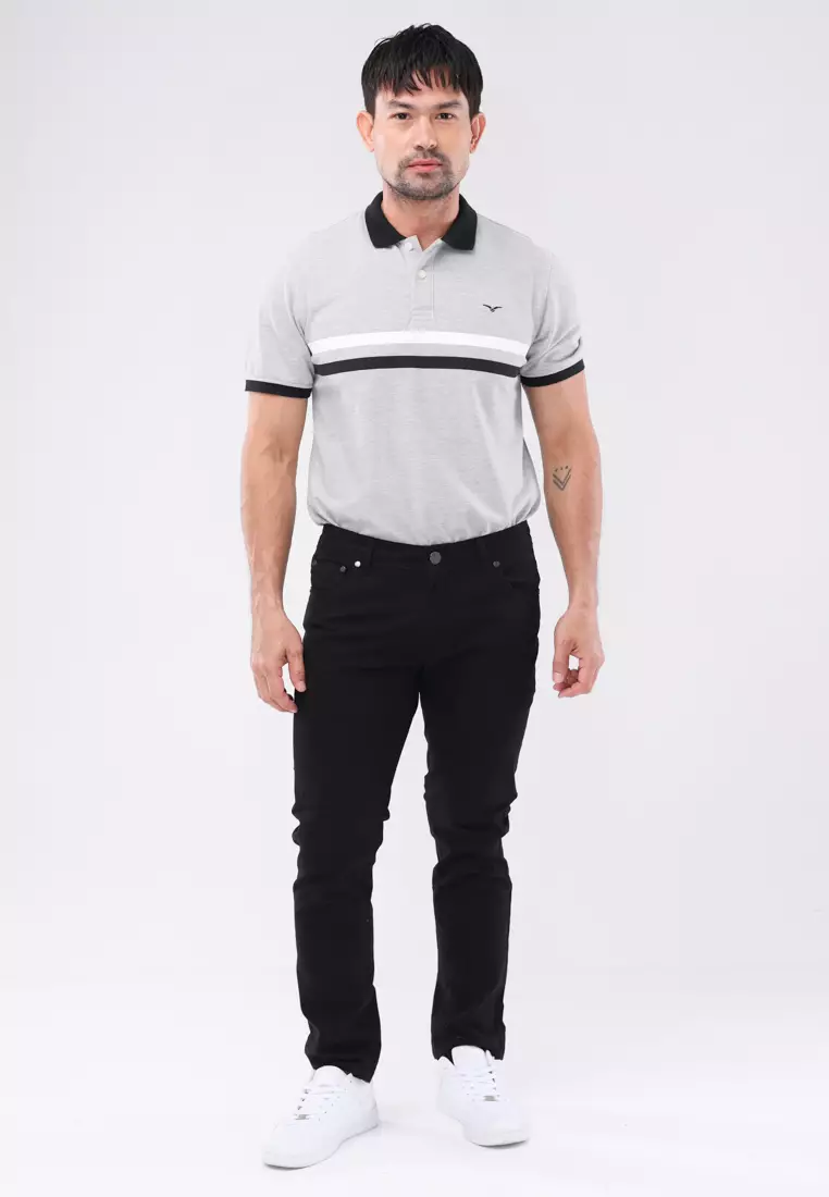 Colored Long Pants Slim Tapered Stretch