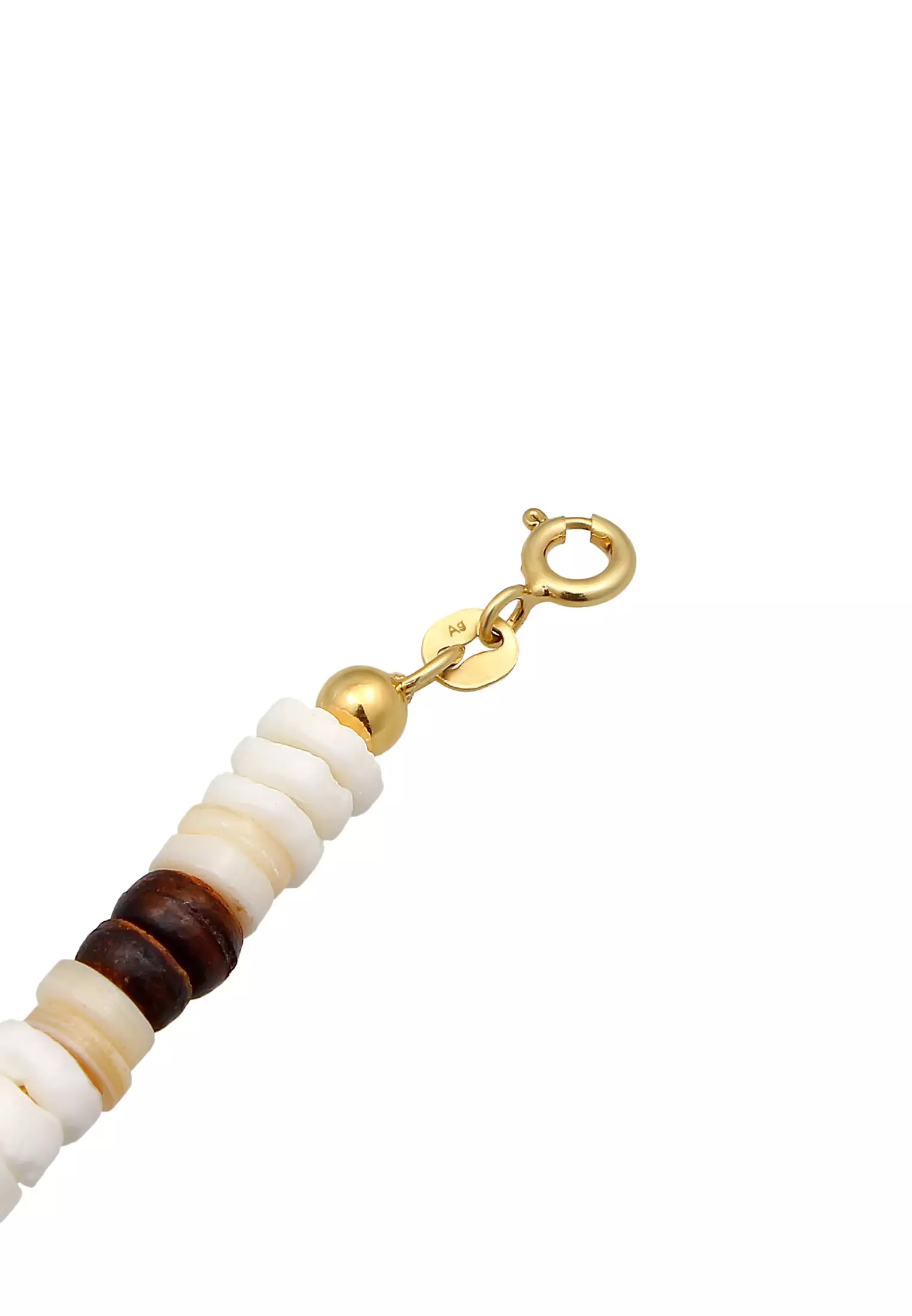 Necklace Shell Coconut Beads Gold Plated