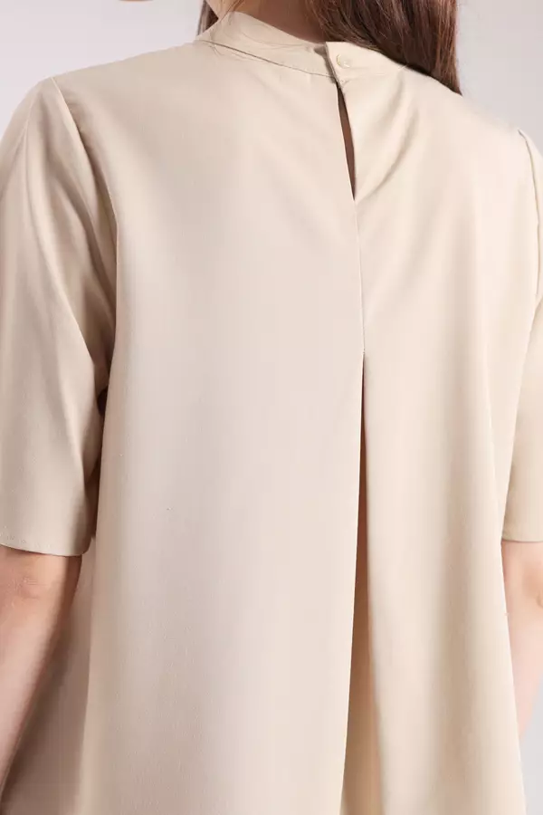 MINIMAL - Butterfly - Blus Lengan Butterfly - Beige Colour Beige