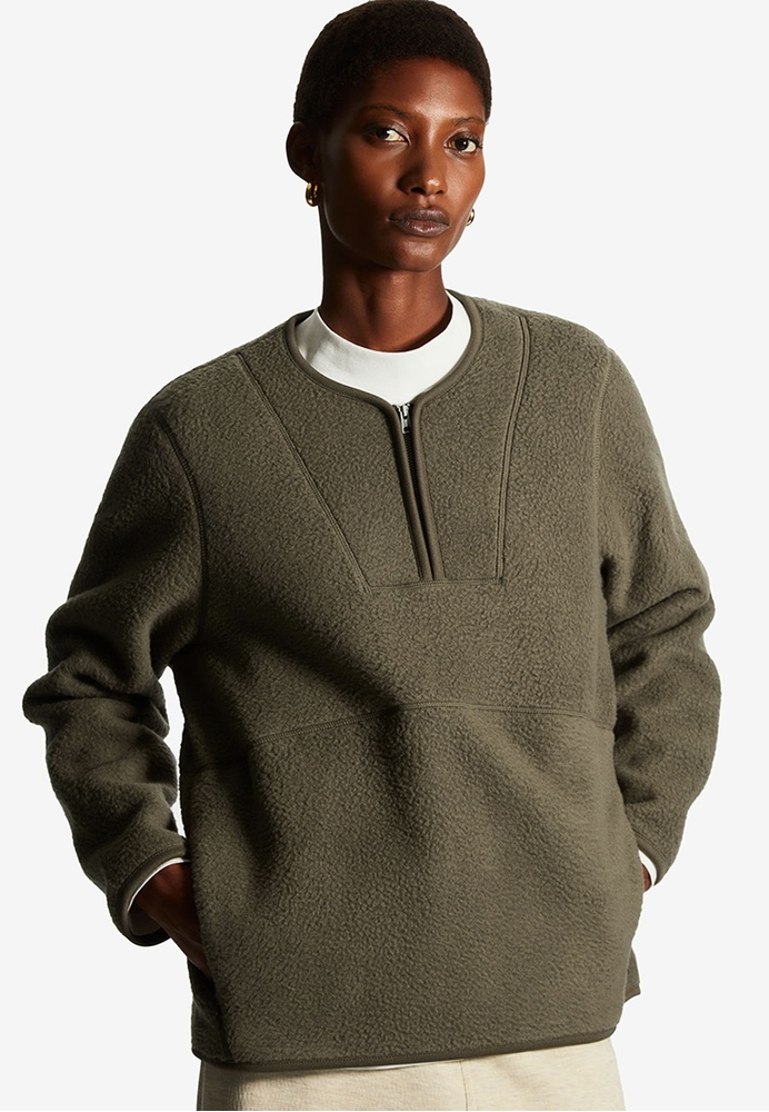 Buy COS RegularFit HalfZip Pullover Fleece Online ZALORA Malaysia