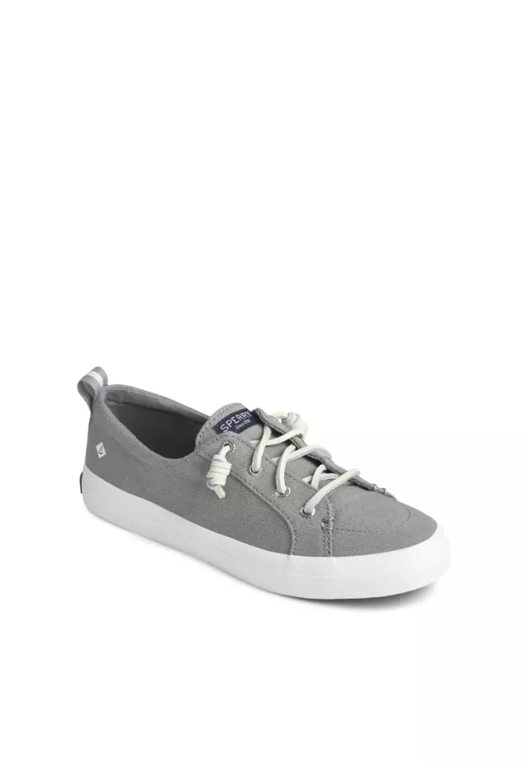 Women's Crest Vibe Linen Sneakers - Grey (13934048)
