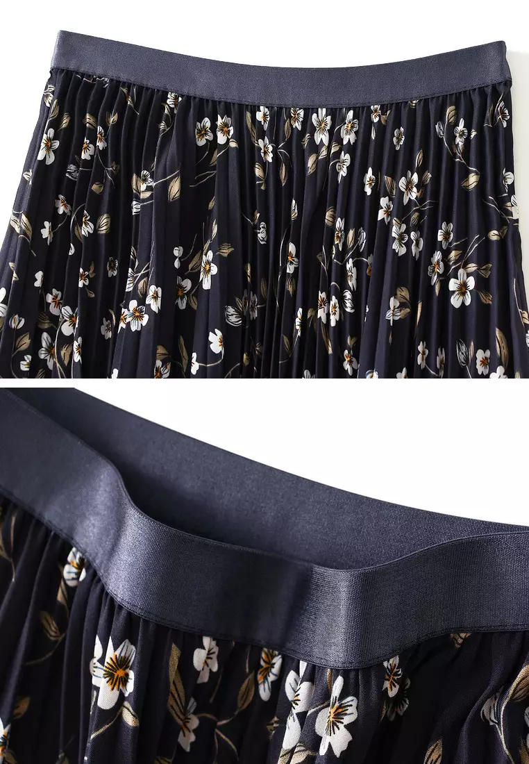 Ruffled Floral Maxi Skirt AF-D9908-2
