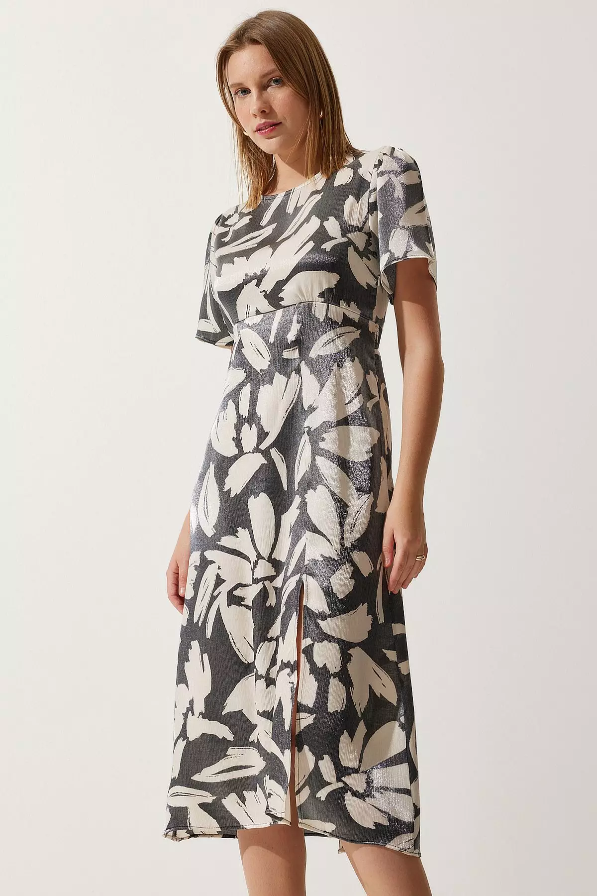 Printed Midi Dress