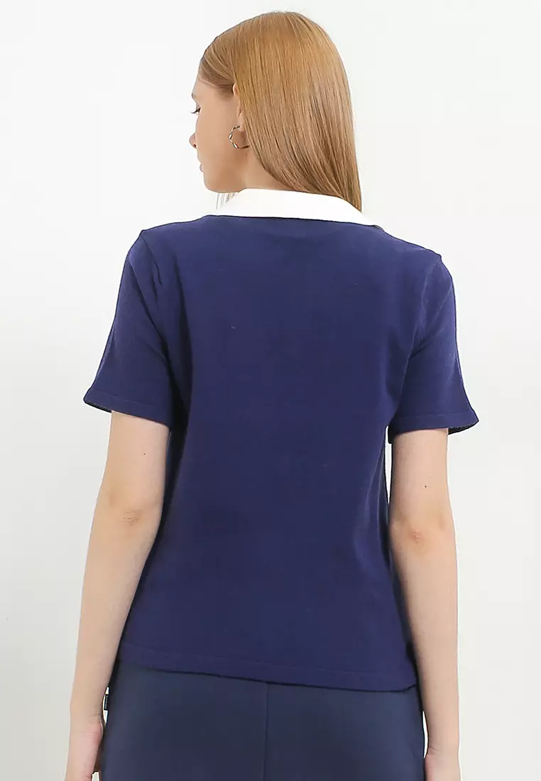 Pp Kalin Contrast Collar Polo