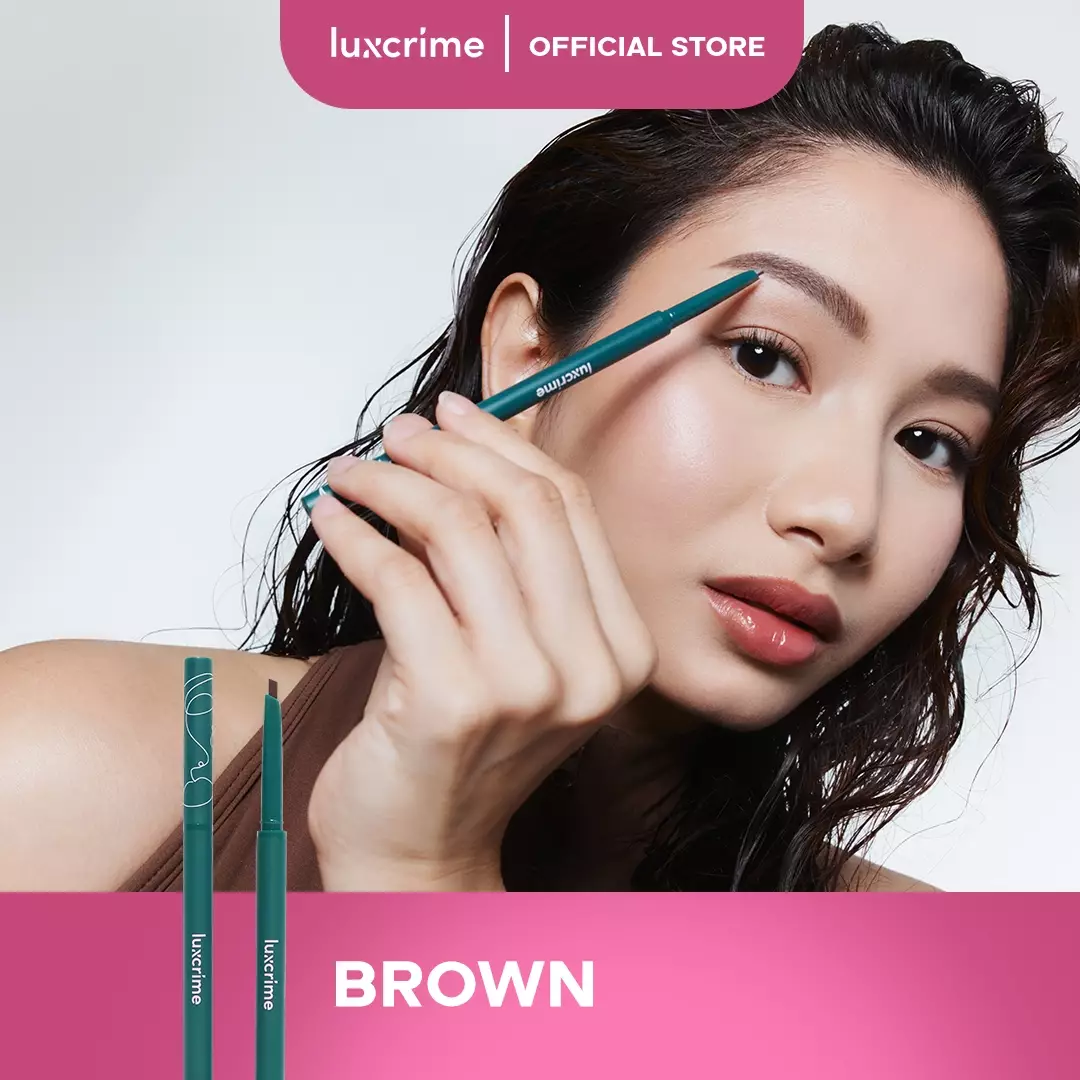 Luxcrime Slim Triangle Precision Brow Pencil in Brown