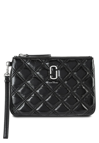 Marc Jacobs black The Quilted Softshot Wallet (nt) AF93BAC56243BBGS_1