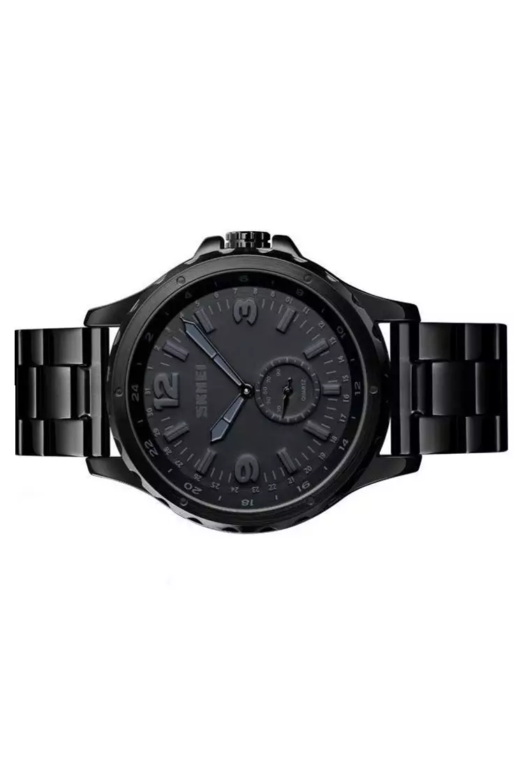 Jam Tangan Casual Analog Pria Strap Tali Material Stainless Steel HL76 ORIGINAL