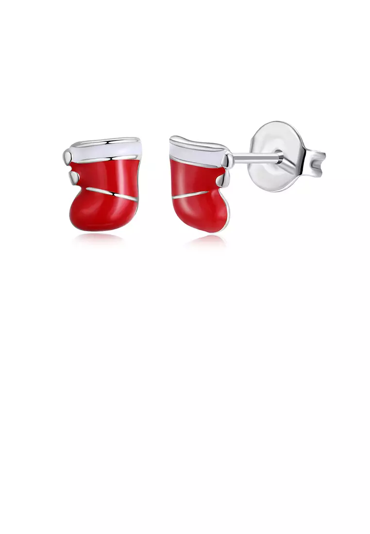 Red earrings studs online