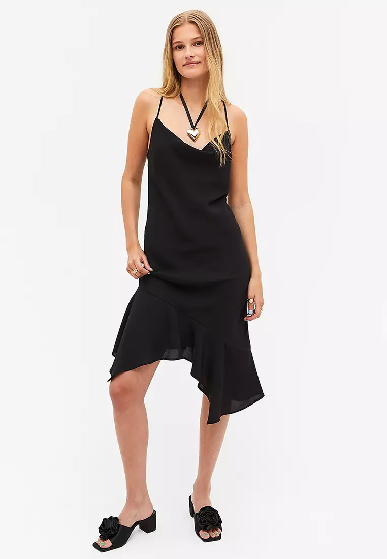 ASOS DESIGN mini cami slip dress in black