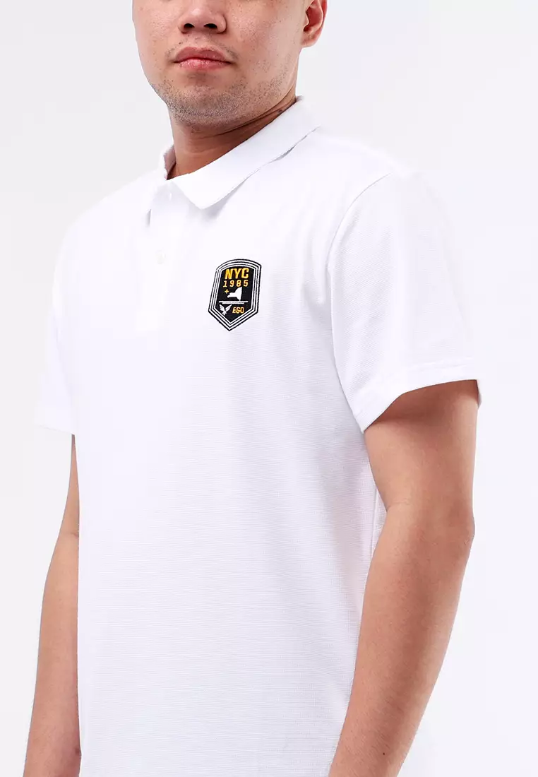 Collared Waffle Short Sleeves Polo