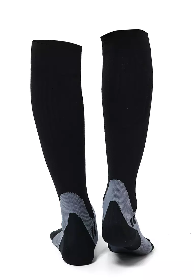 Seish Kaos Kaki Olahraga Sport Compression Socks Material Nylon ORIGINAL - Black