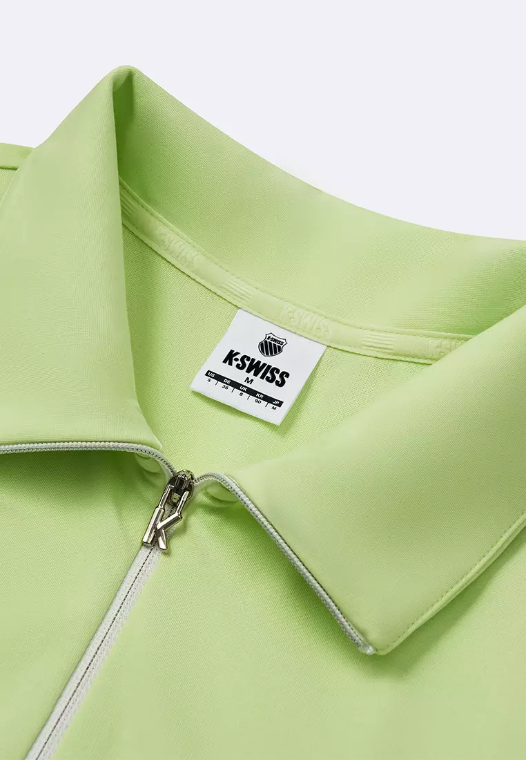 女裝 K-SWISS LOGO 拼色半拉鏈 POLO 連身裙